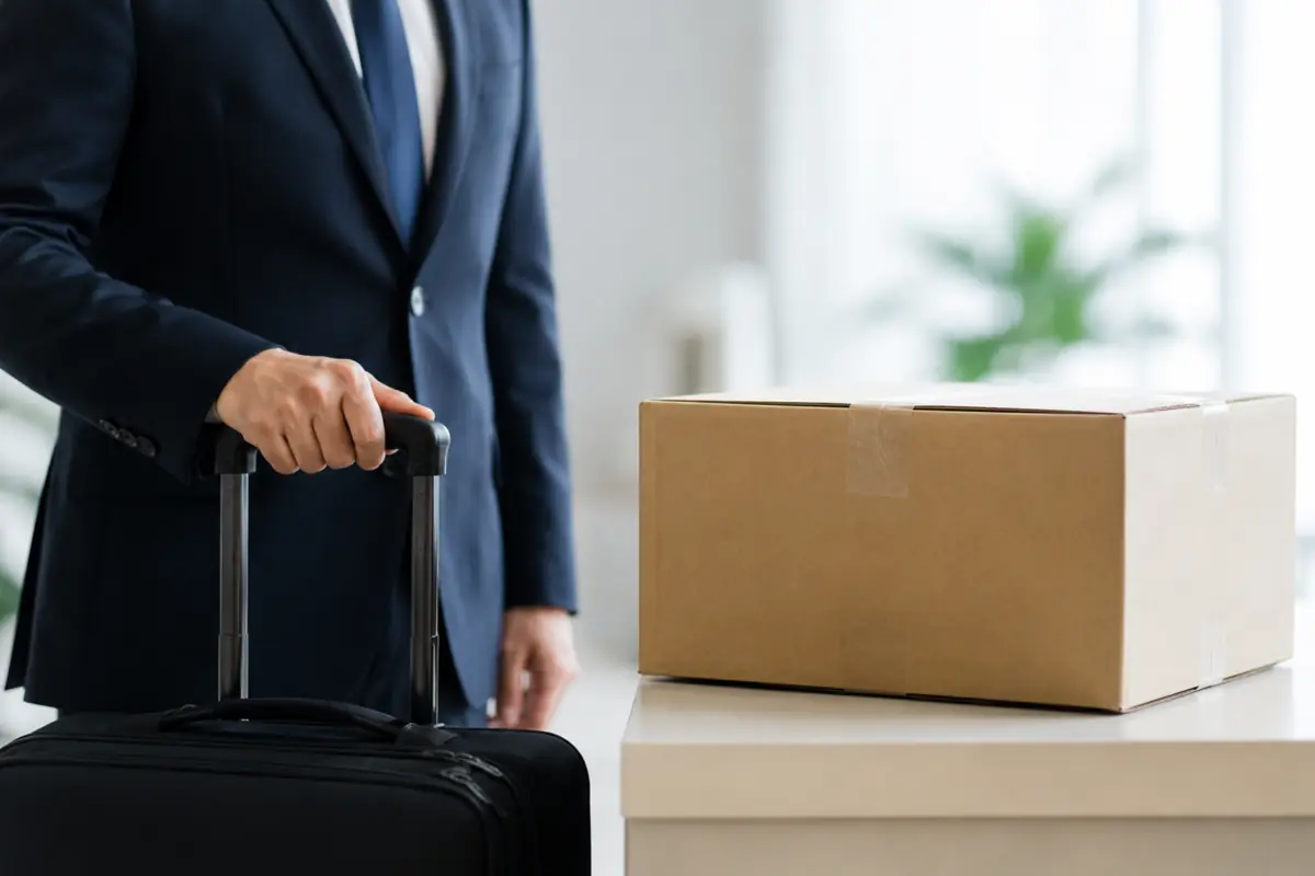 出張荷物を手持ちするか宅配するか